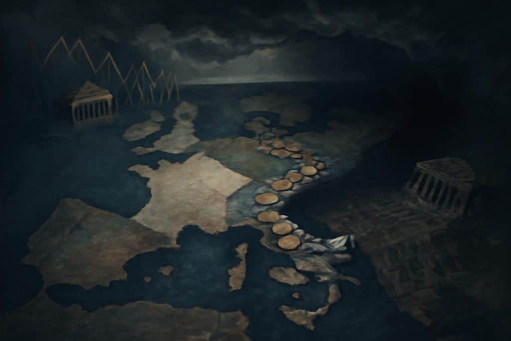 analyse approfondie du lien entre la france et l'europe face à une crise financière imminente, explorant les causes et les conséquences potentielles d'un chemin sans retour.